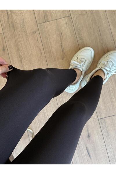 X-Young Modal Fabric Inside Ş cu căptușeală din fleece Leggings NEGRU