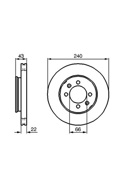 Bosch Disc Brake Austin Maestro Fastback/Montego Mg Maestro/Mg Tf/Mgf