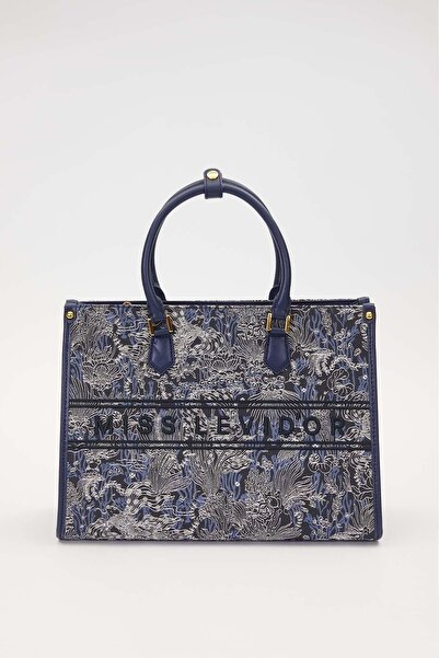 Levidor Baskı Detaylı Büyük El Çantası