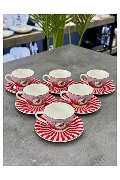ROY KING Vogel 6-Piece Porcelain Coffee Cup Set