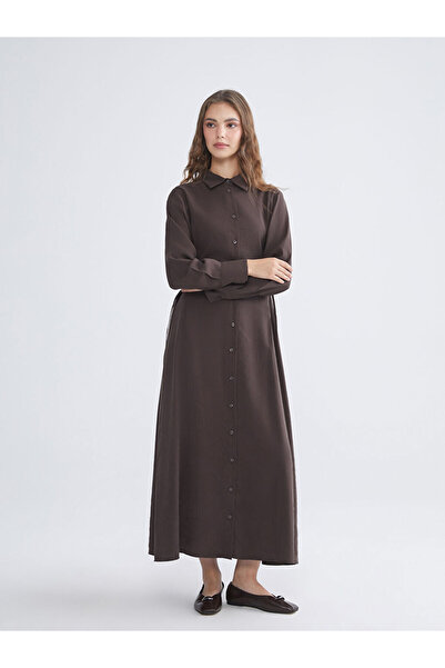 LC Waikiki Sparkling Selections from Shining Store |   Modal Blend Shirt Dress