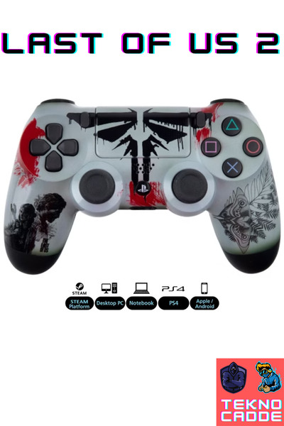 beboncool Ps4-PC-IOS-Android Uyumlu Desenli Titreşimli Bluetooth Joystick Gam...