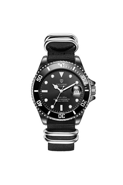 Tevise Αυτόματο μηχανικό ρολόι με νάιλον λουράκι, αναλογικό, για άνδρες