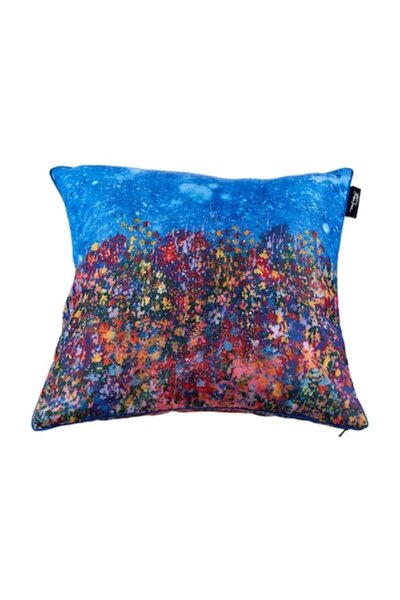 Complicat Rau Perna decorativa , Wild Flowers, poliester, imprimat prin sublimare directa,43x43