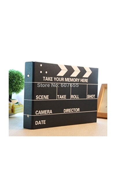 Lexi Bella Dekoratif Sinema Klaket Tasarımlı Fotoğraf Albümü Anı Defteri Etiket