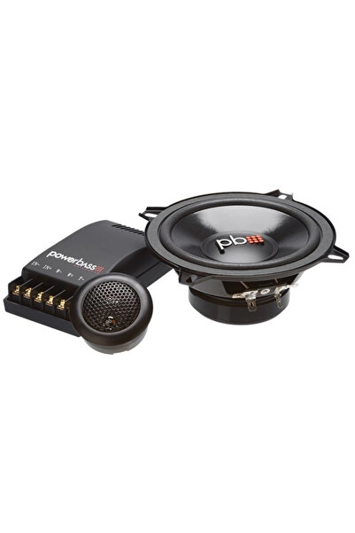POWER BASS Powerbass 13cm Component Hoparlör - Powerbass S-50C 13cm Hoparlör + Tweeter + Crossover Komponent Ho