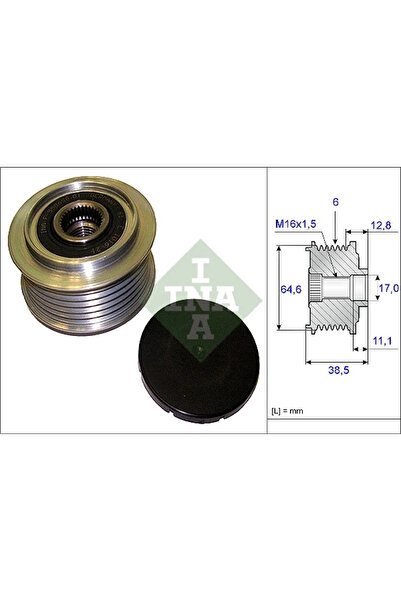 FAG Sistem Roata Libera Generator Audi A6 Allroad C6/A6 C6/A6 C7 Audi (Faw) A...