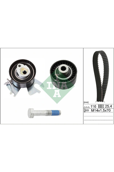 FAG Set Curea De Distributie Citroen C4 1/C4 Grand Picasso 1/C4 Picasso 1 Mic...