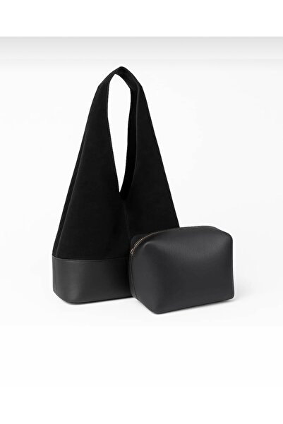 Brs Women's Large Size Suede Shoulder Bag