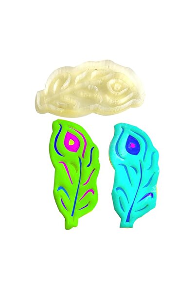 Generic OHM Peacock Feather Cookie Fondant Cutter Sugar Craft Cake Decorating...