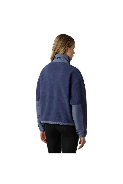 THE NORTH FACE Γυναικείο μπλε φλις εξωτερικού χώρου Yumiori Off Peak με φερμουάρ NF0A8EUZE1I1