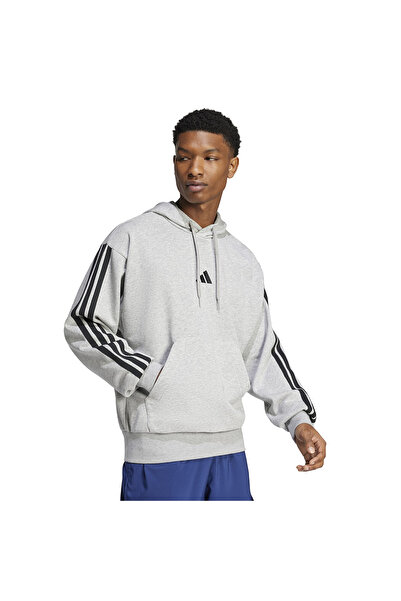 adidas Essentials 3-Stripes French Terry Men's Grey Casual Style Sweatshirt Jd1871