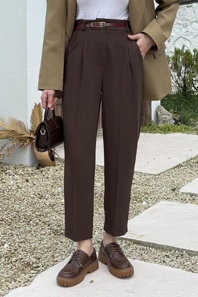 lamelif Παντελόνι καρότο πικρό καφέ