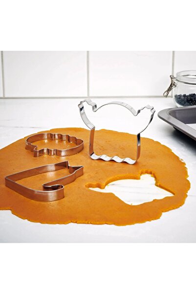 IKEA QUİCK 3 Adet Şekilli Kurabiye Kalıbı 3'lü Set Hamur Şekillendirici Pasla...