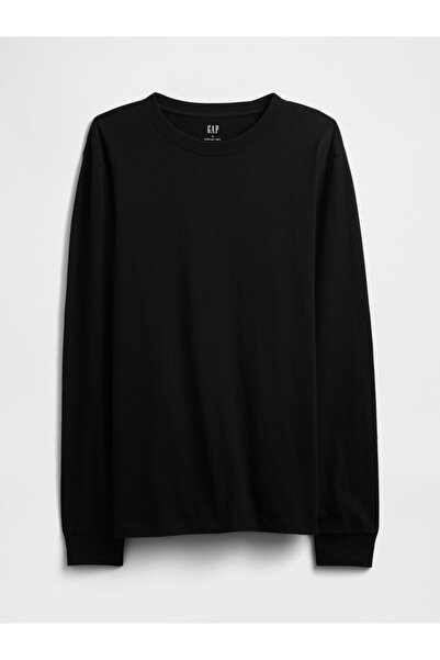 GAP Erkek Siyah Everyday Soft Bisiklet Yaka T-Shirt