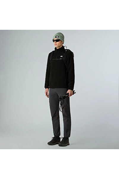 THE NORTH FACE Ανδρικό μαύρο φλις εξωτερικού χώρου Glacier Fleece 1/4 Zip NF0A8D0QJK31