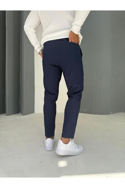 Combineman35 Men's Slim Fit Fabric Trousers