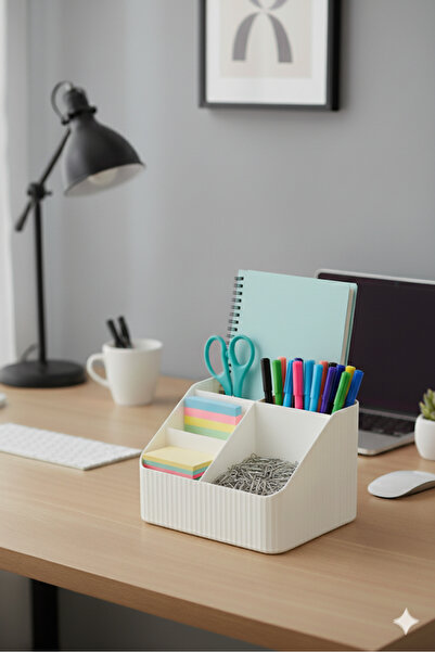 VİALEX Modern Çok Amaçlı Masa Üstü Düzenleyici Kalemlik-Takı- Makyaj-Ofis Org...