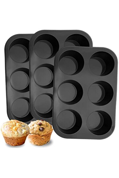 Generic 6 Cups Silicone Muffin Pan, Nonstick Cupcake Pan Muffin Tin,Food Grad...