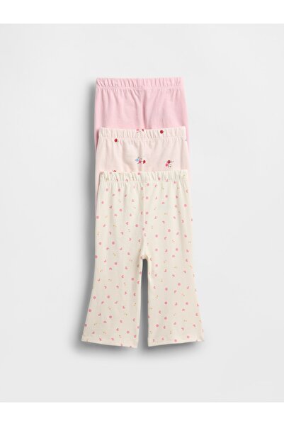 GAP Bebek Pembe First Favorites Organik Pamuk Pantolon (3’lü)