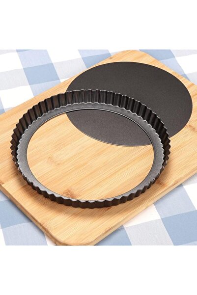 Generic Sinnsally Quiche Pan,22cm Flan Tins with Loose Base,Fluted Tart Tin,F...