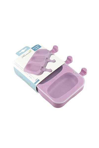 Generic Harmony Silicone Ice Cream Mould With Lid ,Violet,3 Moulds in Single ...