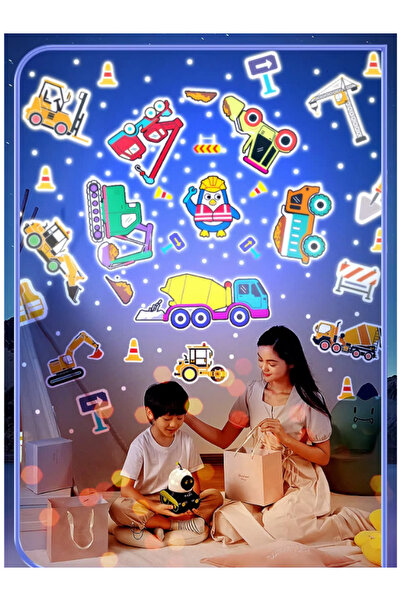 Empressco Çocuklar İçin Işıklı Gezegen ve Yıldız Projektörlü Gece Lambası