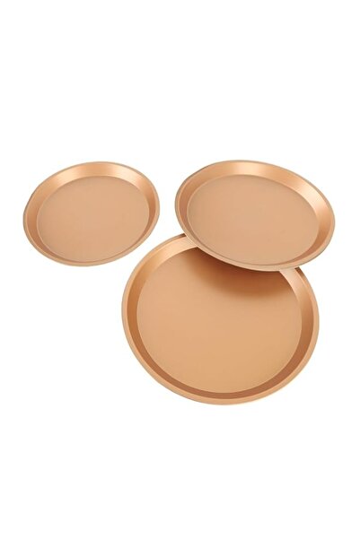 Generic Carbon Steel Pizza Pan Set 10 11 12 Inch Even Heat Distribution for C...