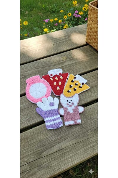 Dantelux 5 قطع من الألياف الطويلة المختلطة المحبوكة يدويًا، مجموعة ألياف يومية