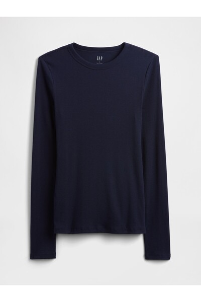 GAP Kadın Lacivert Essential Crewneck T-Shirt