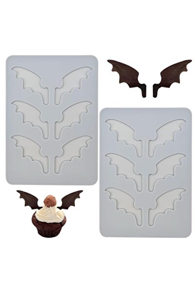Generic 2 PACK Bat Wing Silicone Molds, Cake Mold, 3D Chocolate Molds, Hallow...
