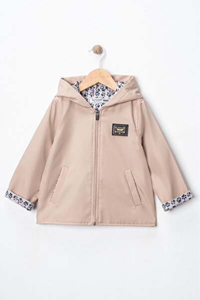 Seramis Boy's Hooded Seasonal Coat – Waterproof Fabric, Stylish Design with Z...