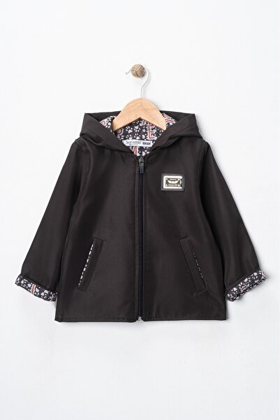 Seramis معطف موسمي للأولاد بغطاء للرأس - قماش مقاوم للماء، تصميم أنيق مع سحاب...