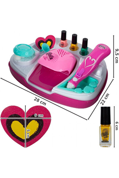 MalPlay Nail set with drying lamp and manicure decoration kit