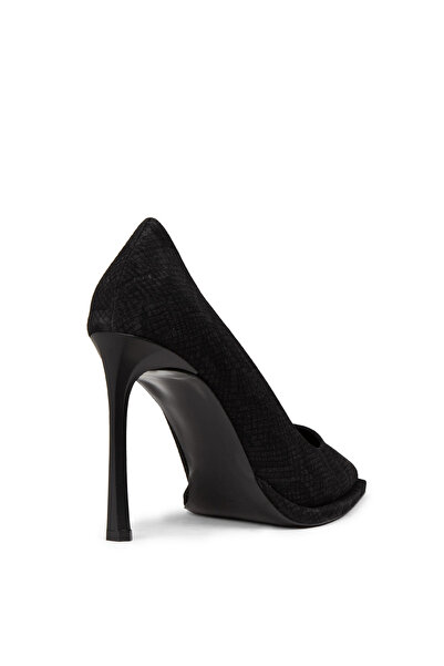 Deery Women's Black Stiletto Heeled Shoes