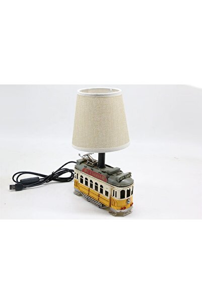 hediyeconcepti Decorative Lampshade Metal Tramway Ornaments Home Living Room Tv Cabinet Desktop Office Decoration