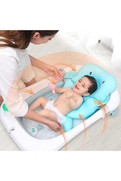 Bebelul Cadita Mare Pliabila cu Termometru si Pernuta – pentru Bebelusi