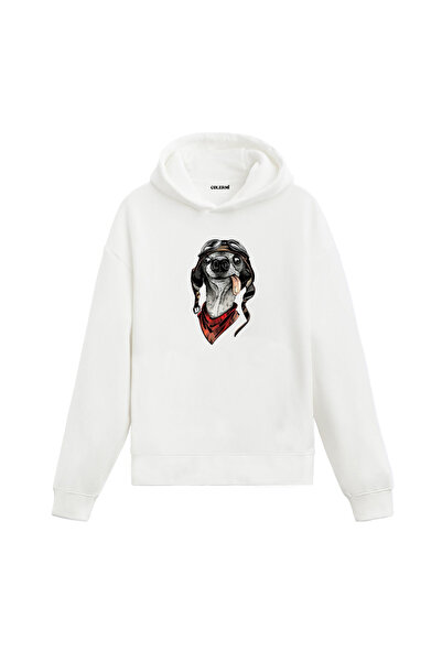 Colermi هوديي مطبوع عليه تصميم كلب الطيار للجنسين