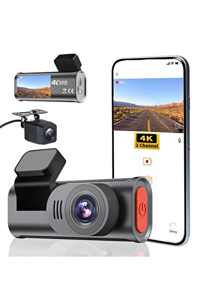 İMEXTECH VİVOPACK 4K WiFi Araç Kamerası |Gece Görüşlü G-Sensörlü Dash Cam 170 Derece