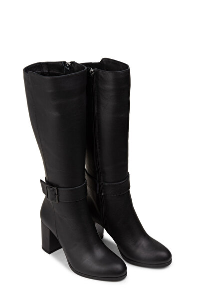 Deery Women's Genuine Leather Black Boots