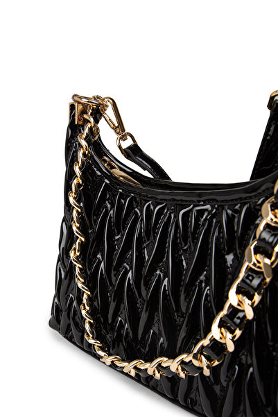 Deery Patent Leather Black Women's Handbag