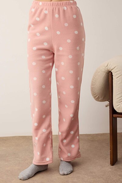 Trendyol Collection Set de pijamale tricotate din lână cu buline pentru adolescenți THMAW26PT00157