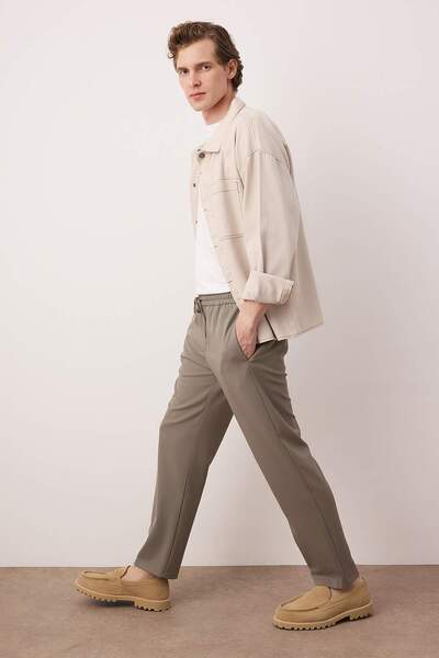 Trendyol Collection Anthracite Textured Comfortable Men's Trousers Tmnaw26Pl00010