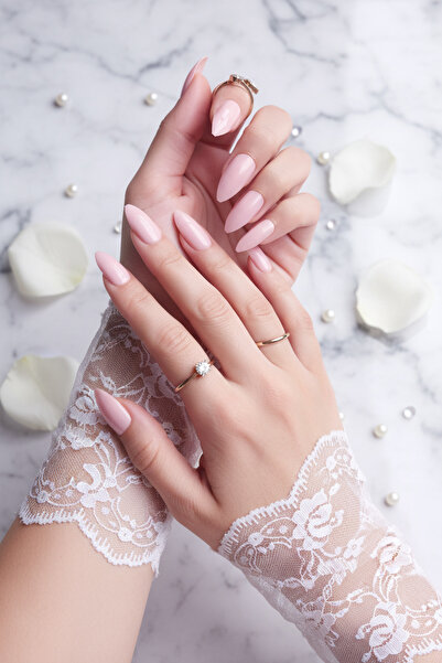 Easy Beauty 24 Adet Soft Pembe Badem Takma Tırnak 814