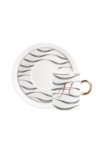 Perotti Mono H Harfi Tek Kişilik Türk Kahvesi Fincanı