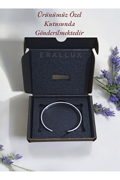 ERALUX Ayetel Kürsi Yazılı Gümüş Renk Paslanmaz Çelik Kavisli Ayarlanabilir Erkek/kadın Bileklik