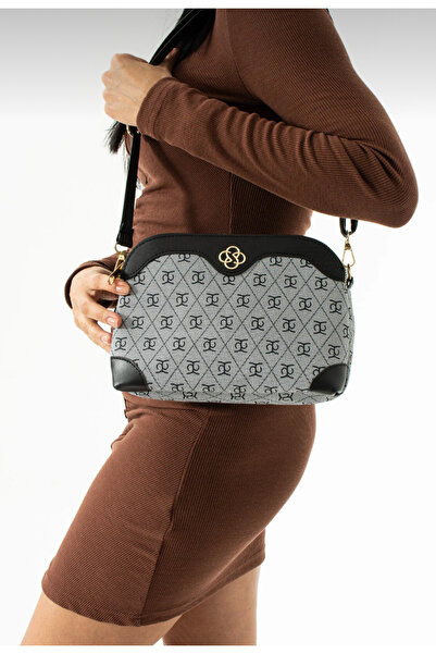 Eva shopping Desenli 3 gözlü çanta