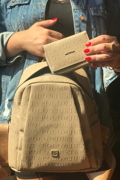 Just Polo حقيبة ظهر نسائية كبيرة الحجم مكونة من 9 حجرات مناسبة للاستخدام اليومي 4040