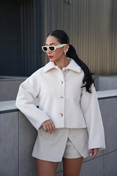 Myra Mila Fur Coat-Stone