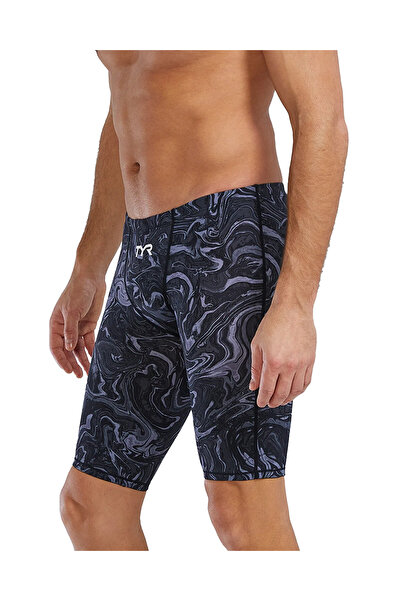 sporsuit Tyr Men's Racing Swimsuit Thresher Jam Gray Arena Summer - Winter Championship Racing Swimsuit